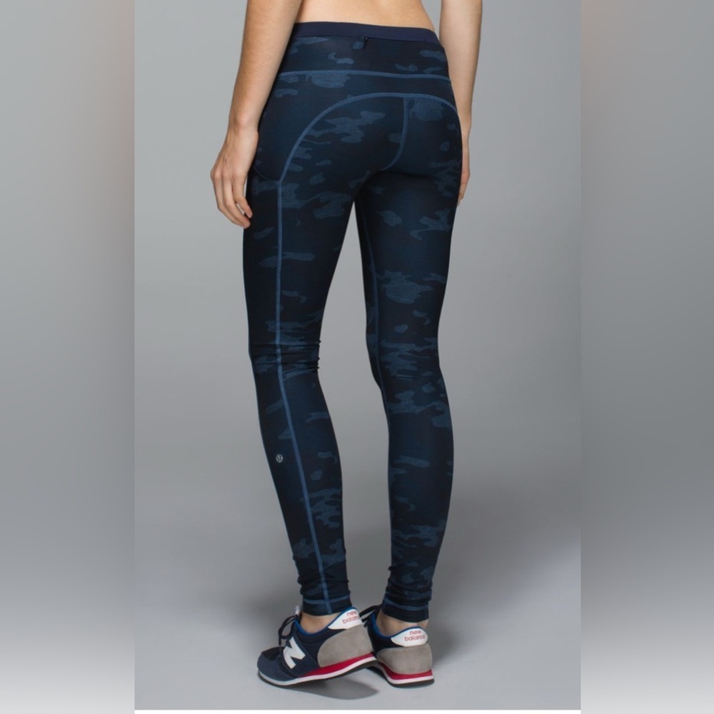 lululemon athletica Navy Blue Camo High-Rise Leggings